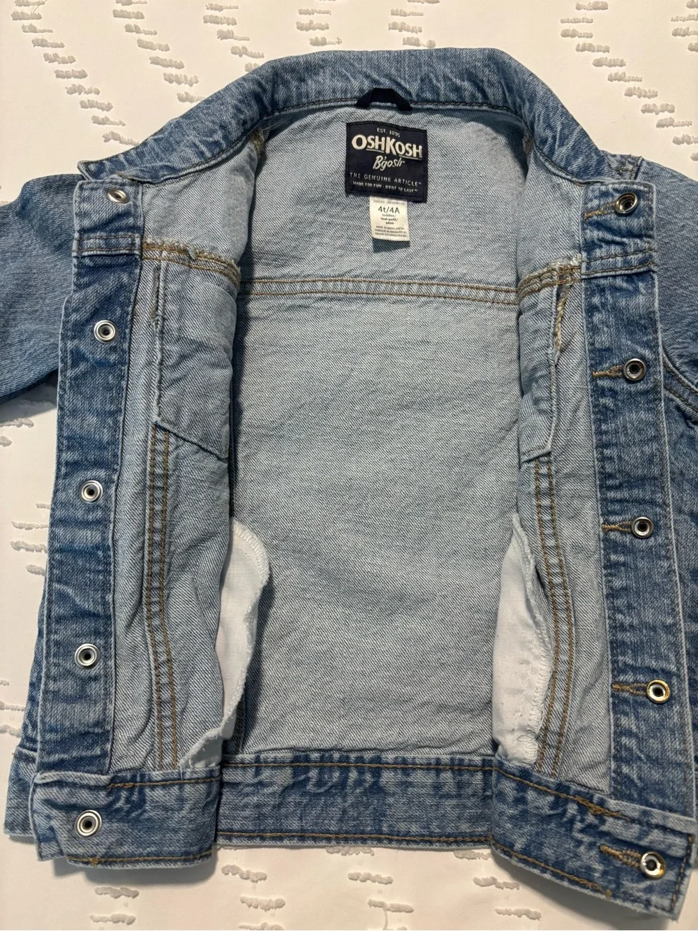 OshKosh B'gosh Light Wash Denim Jacket for Kids